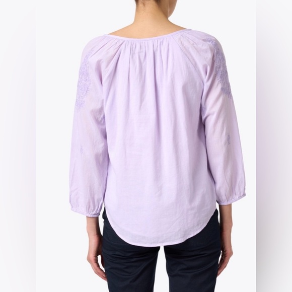 Roller Rabbit Lilac Purple embroidered lightweight top - Picture 8 of 10